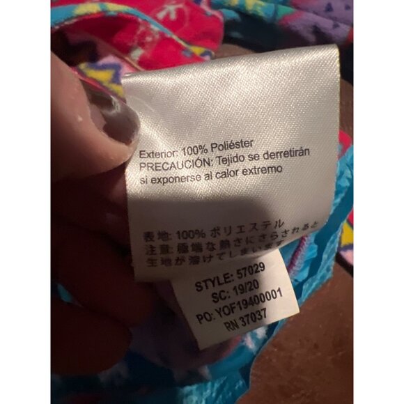 Obermeyer Alya Retro Ski Jacket Loud Geometric Fleece Lined Winter Coat XL - Picture 6 of 7